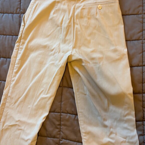 Bebe womens khaki / cream slacks zipper ankle size 4 - Picture 5 of 5
